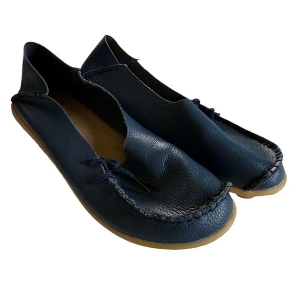 KUNSTO ladies leather slip on loafer very good condition, euro 41, US 10/10.5 - Picture 1 of 11